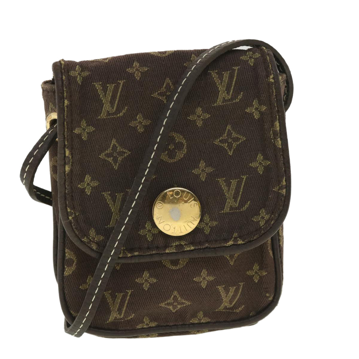 LOUIS VUITTON Monogram Mini Pochette Cancun Pouch Brown LV Auth bs4036 Clutch