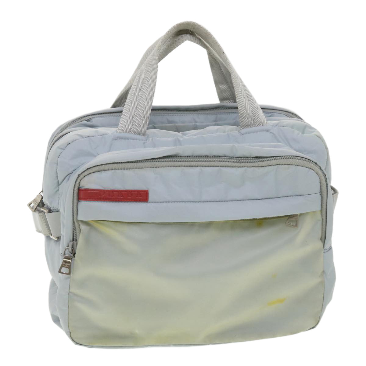 Prada Hand Bag Nylon Light Blue