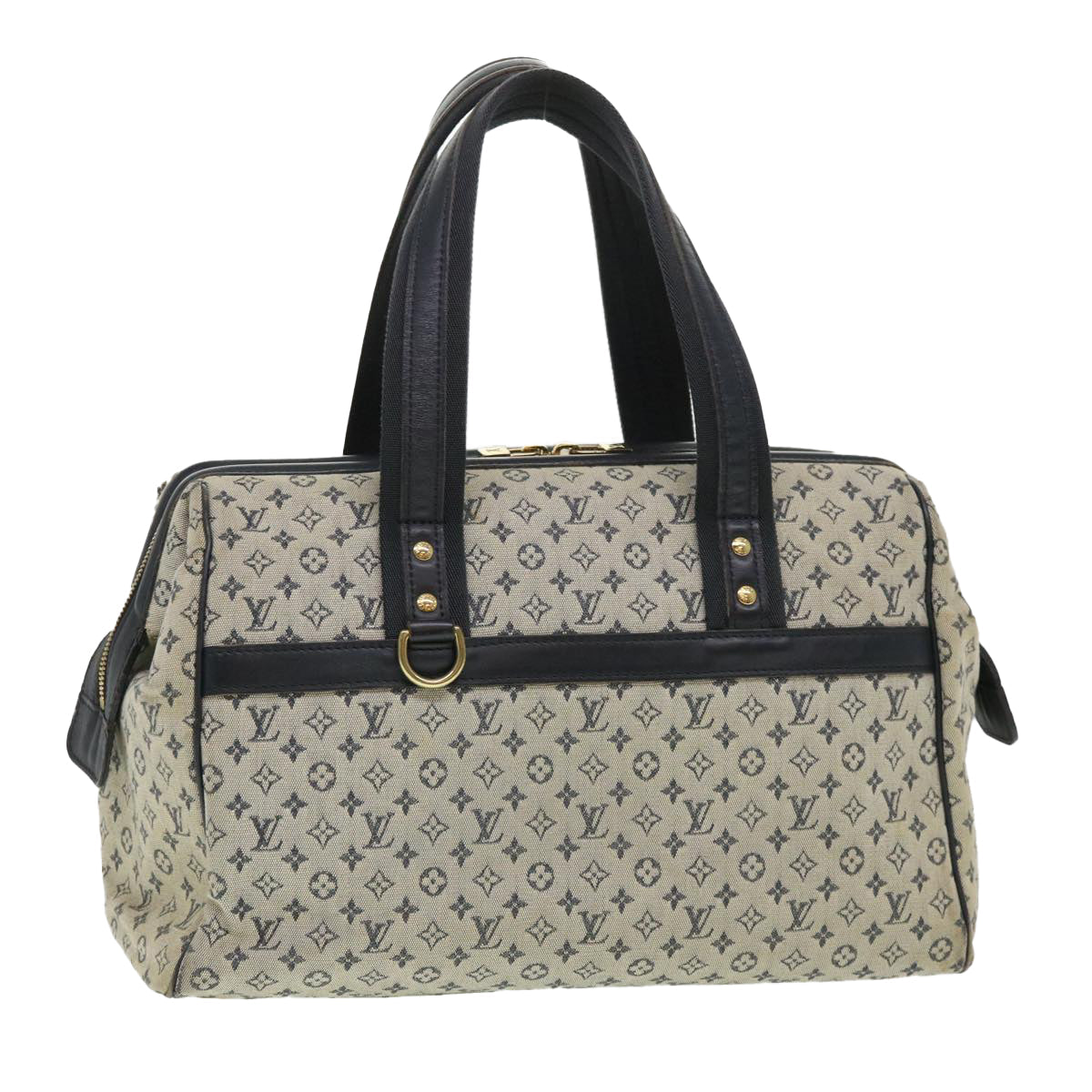 LOUIS VUITTON Monogram Mini Josephine GM Hand Bag Blue M92211 LV bs4526
