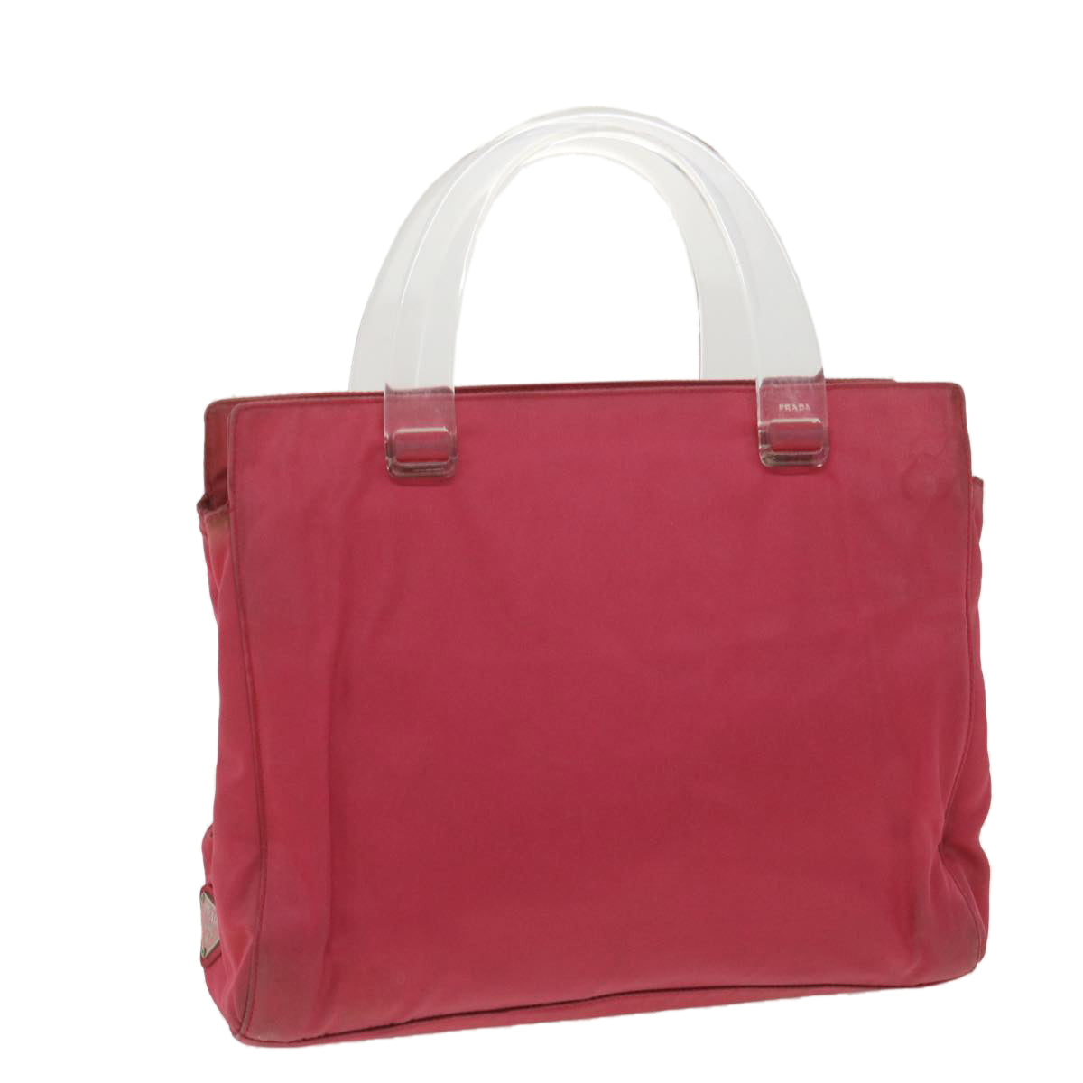 Prada Hand Bag Nylon Pink