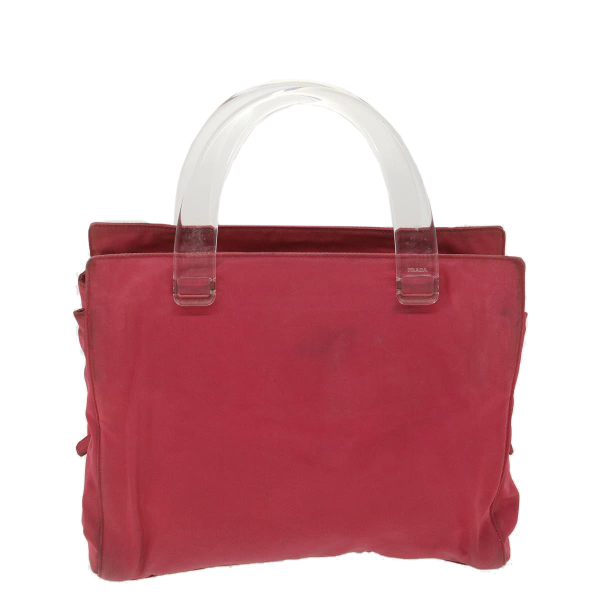 Prada Hand Bag Nylon Pink
