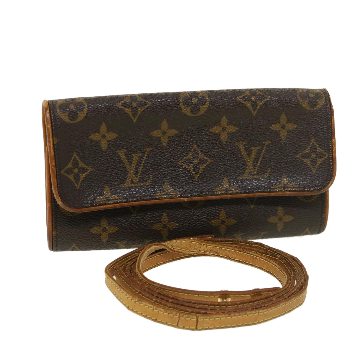 LOUIS VUITTON Monogram Pochette Twin PM Shoulder Bag LV bs4672