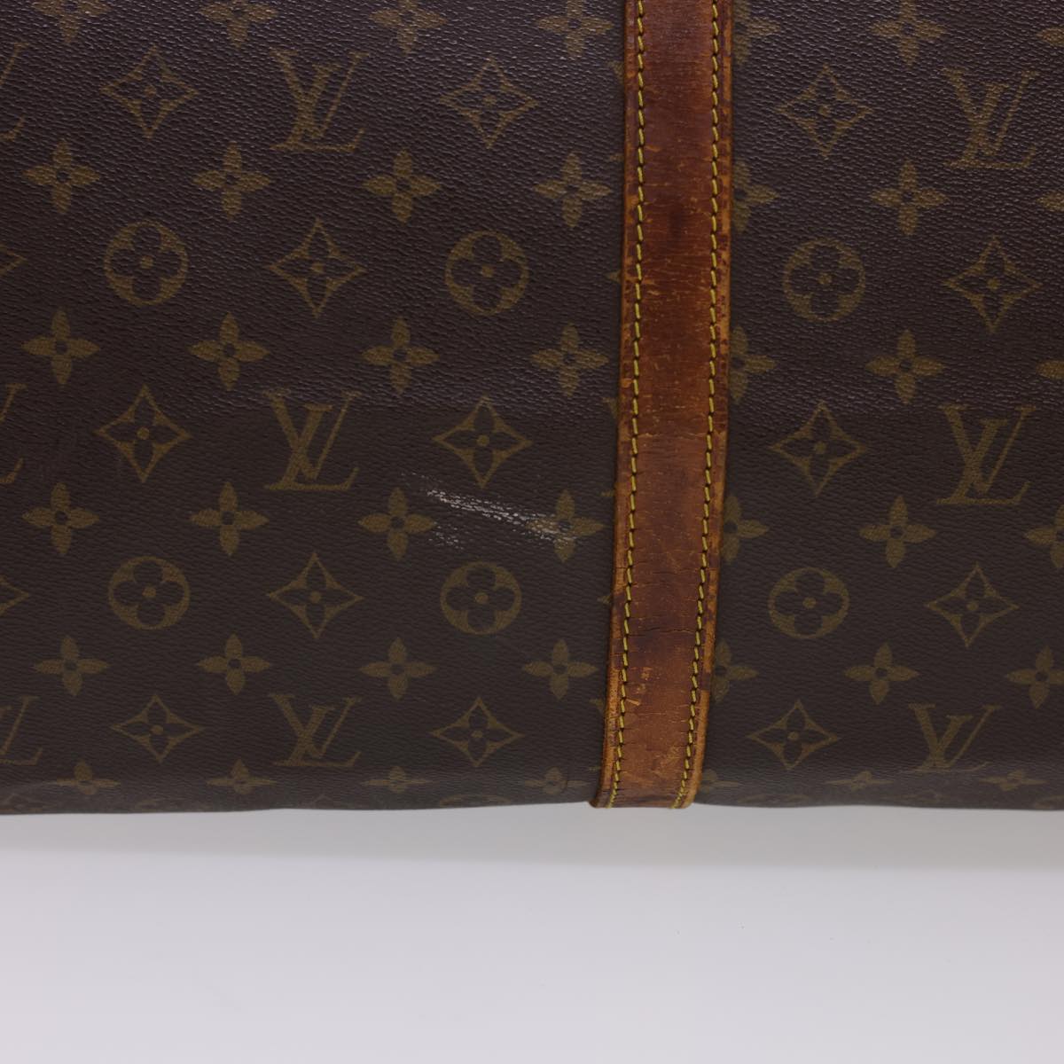 LOUIS VUITTON Monogram Keepall Bandouliere 60 Boston Bag M41412 LV bs4853