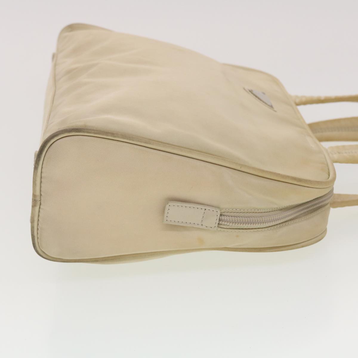 Prada Hand Bag Nylon Beige