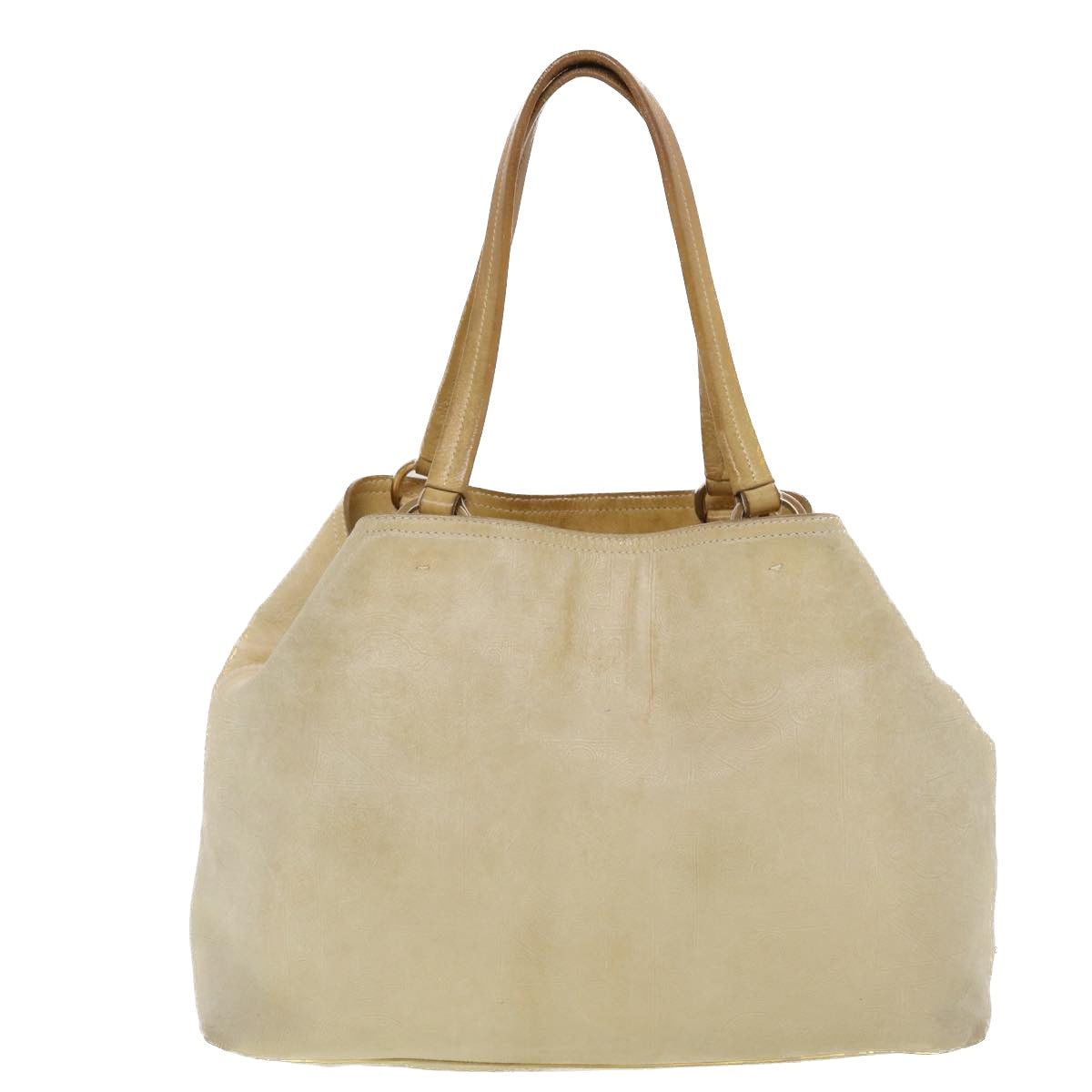 Prada Shoulder Bag Leather Beige
