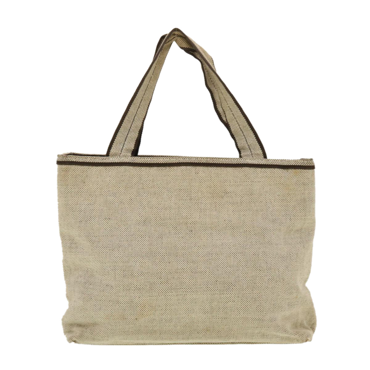 Prada Hand Bag Canvas Gray