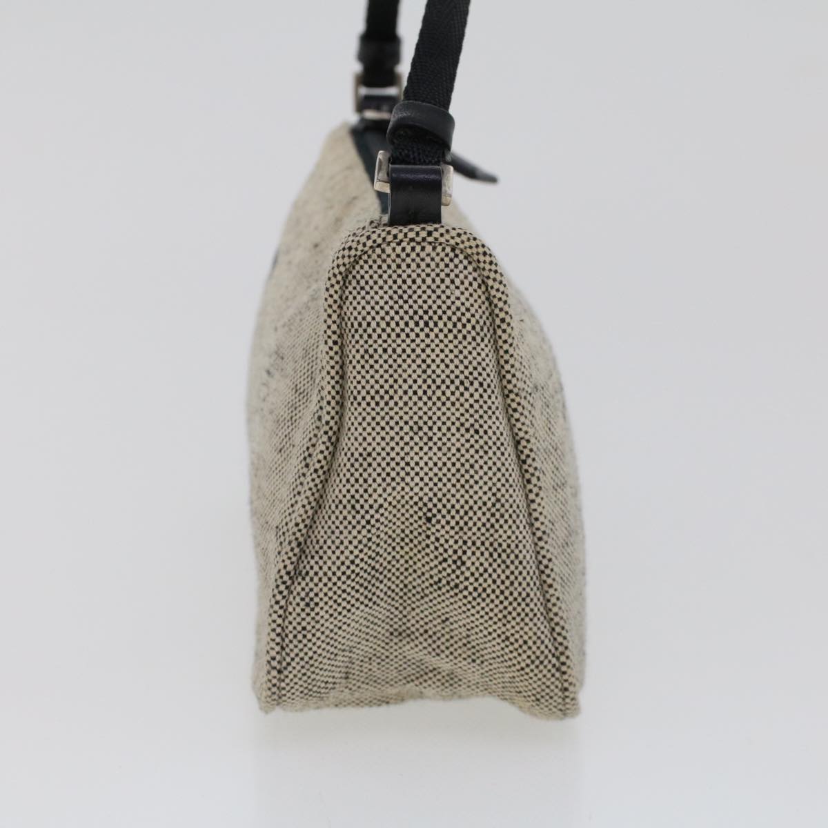 Prada Accessory Pouch Canvas Gray Luxury Handbag