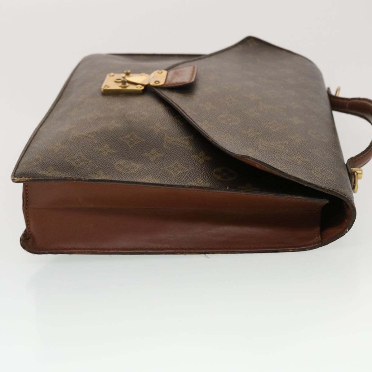 Louis Vuitton Monogram Porte Documents Bandouliere Bag 2way Auth bs5892