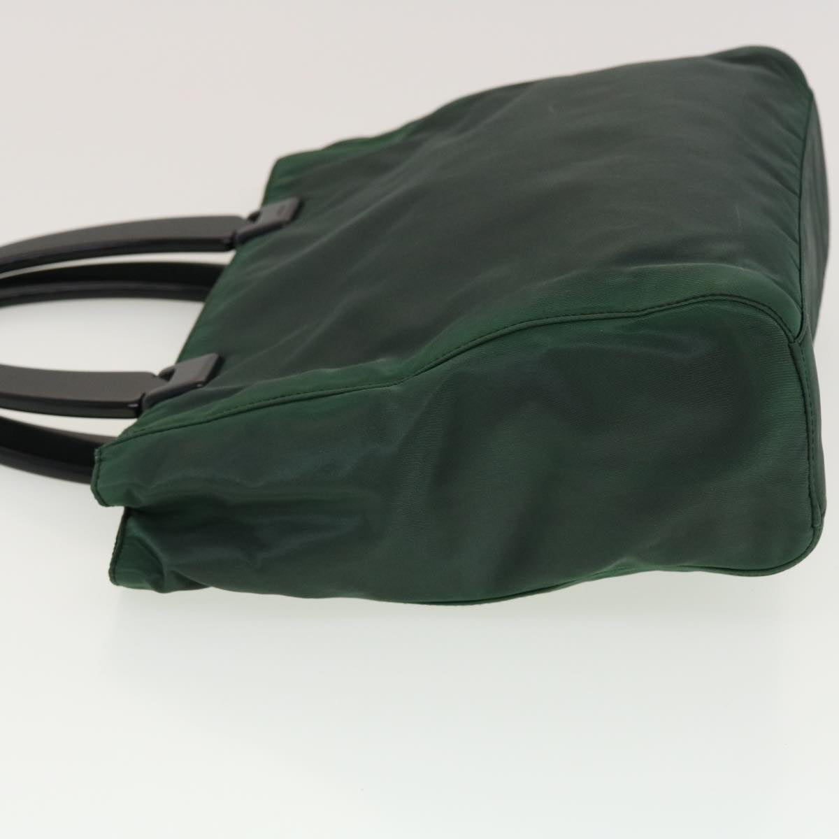 Prada Hand Bag Nylon Green
