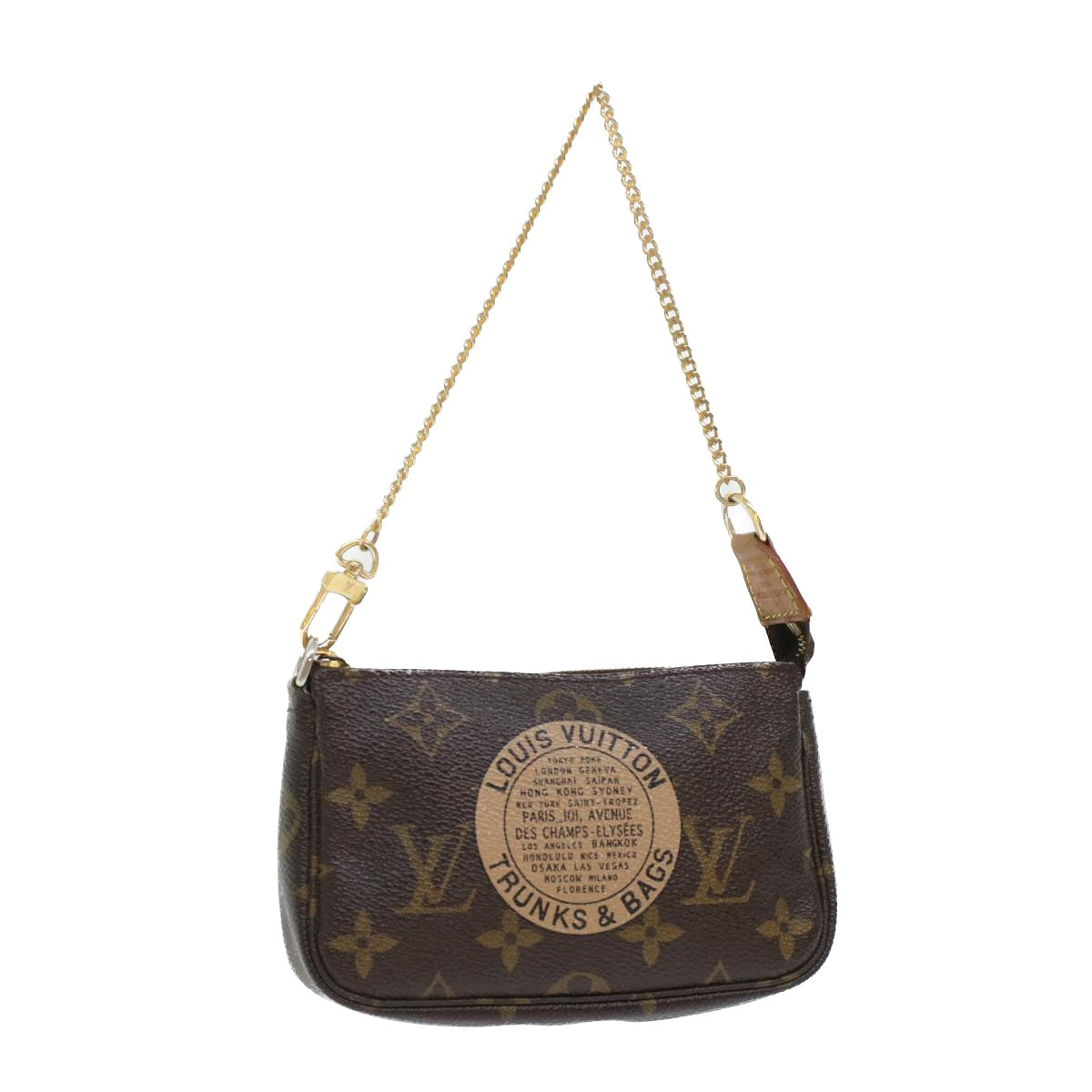 LOUIS VUITTON Monogram T&B Mini Pochette Accessoires Pouch LV Auth bs6287 Clutch