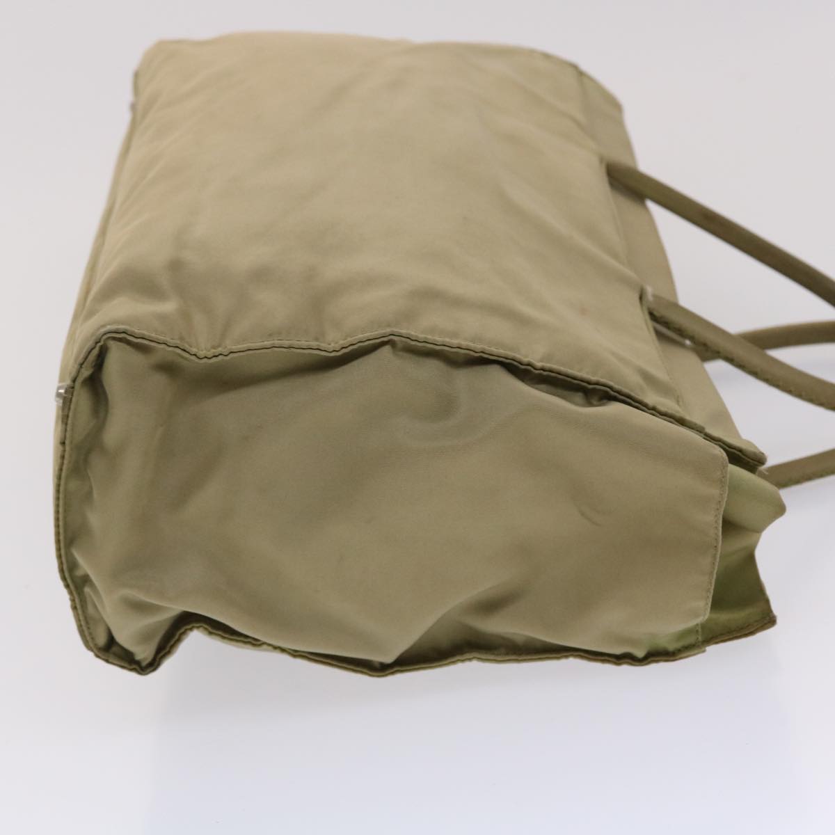 Prada Hand Bag Nylon Khaki