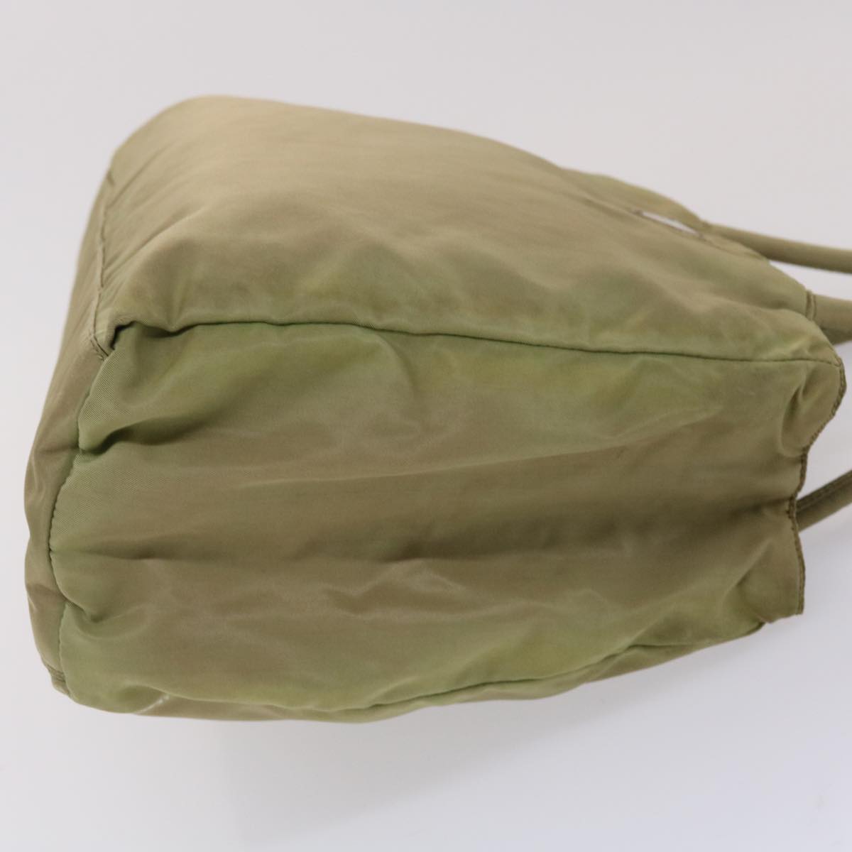 Prada Hand Bag Nylon Khaki