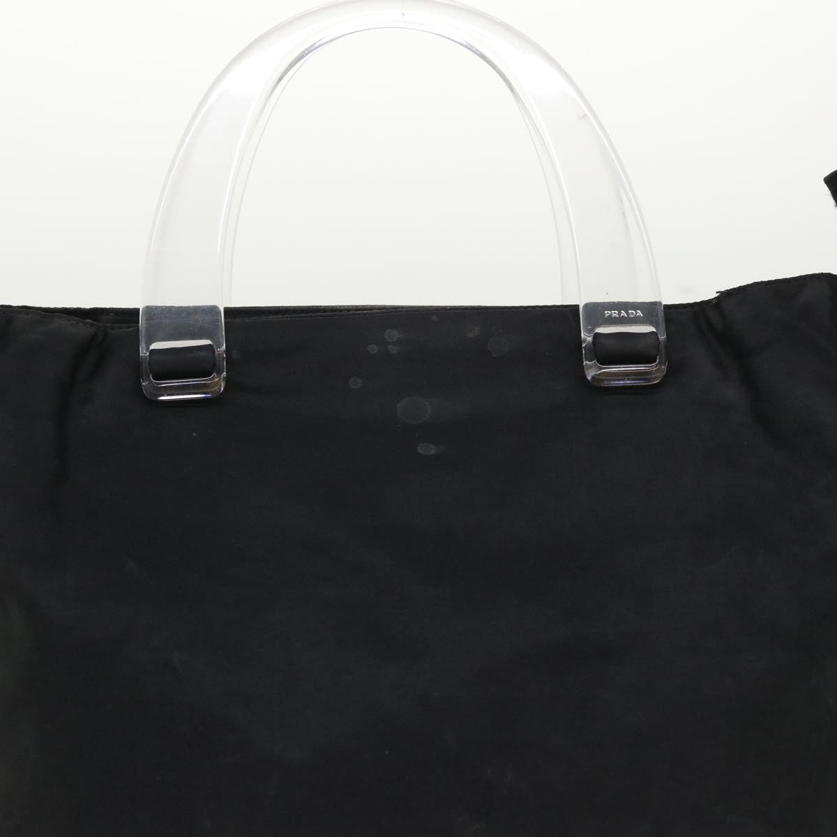 Prada Hand Bag Nylon Black