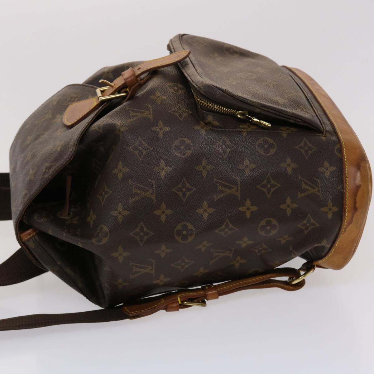 LOUIS VUITTON Monogram Montsouris GM Backpack LV Auth bs6443