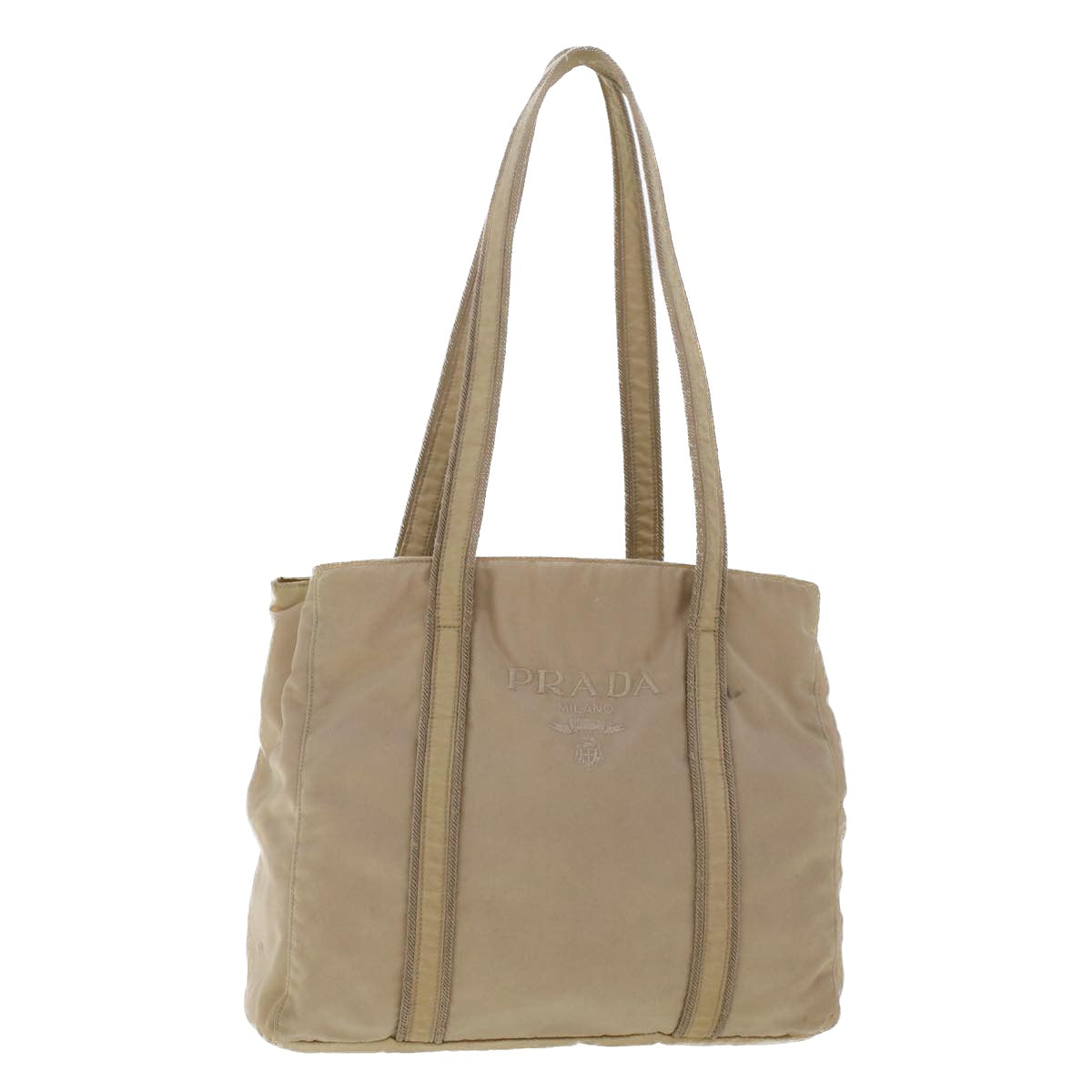 Prada Shoulder Bag Nylon Beige