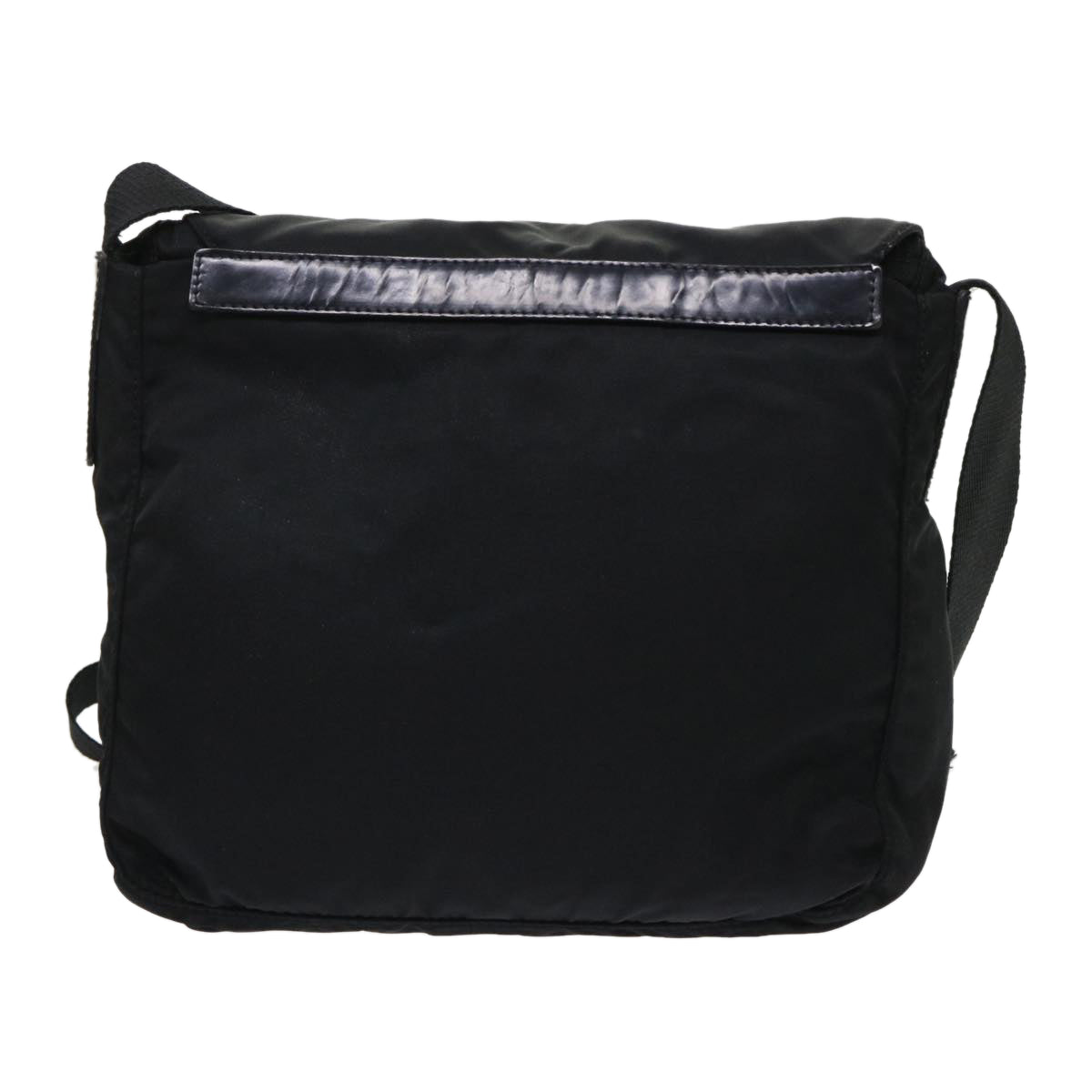 PRADA Shoulder Bag Nylon Black Auth