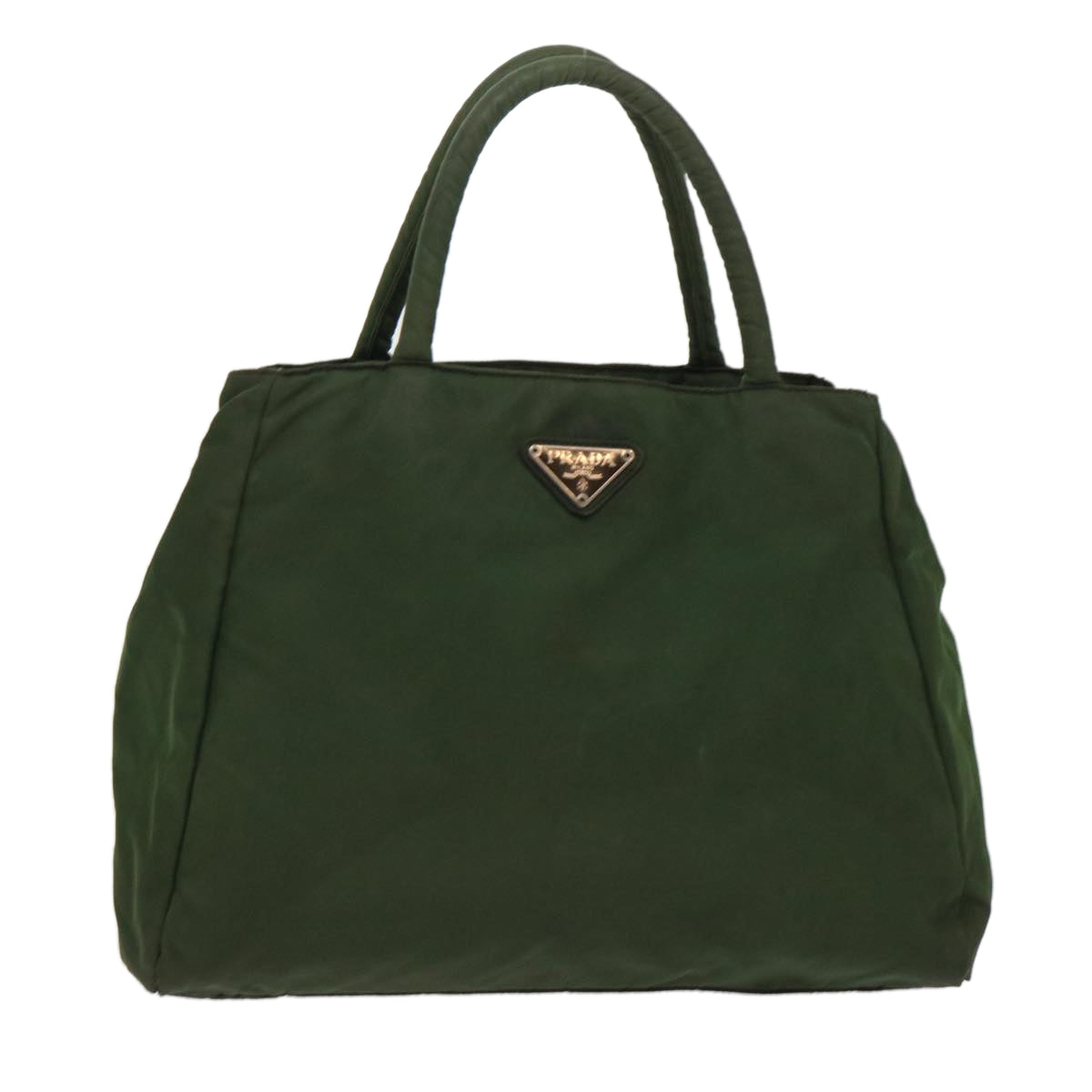 Prada Hand Bag Nylon Green