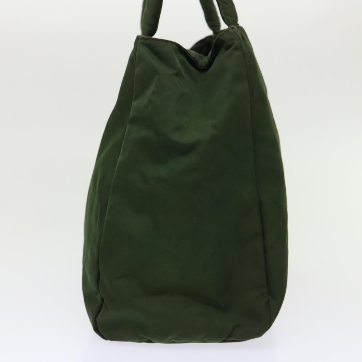 Prada Hand Bag Nylon Green