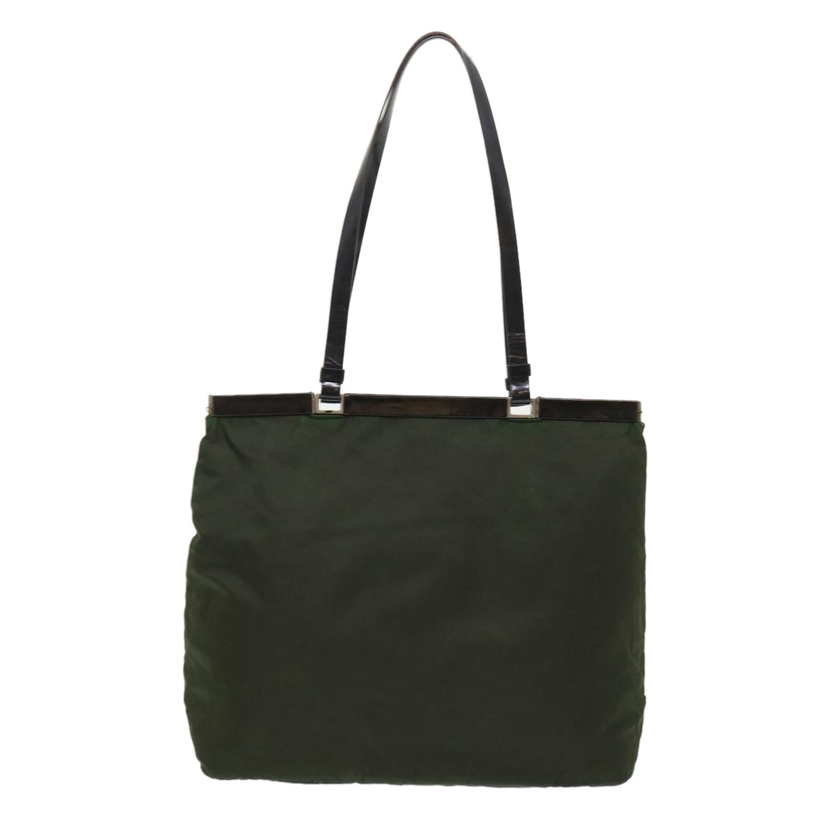 Prada Shoulder Bag Nylon Leather Green