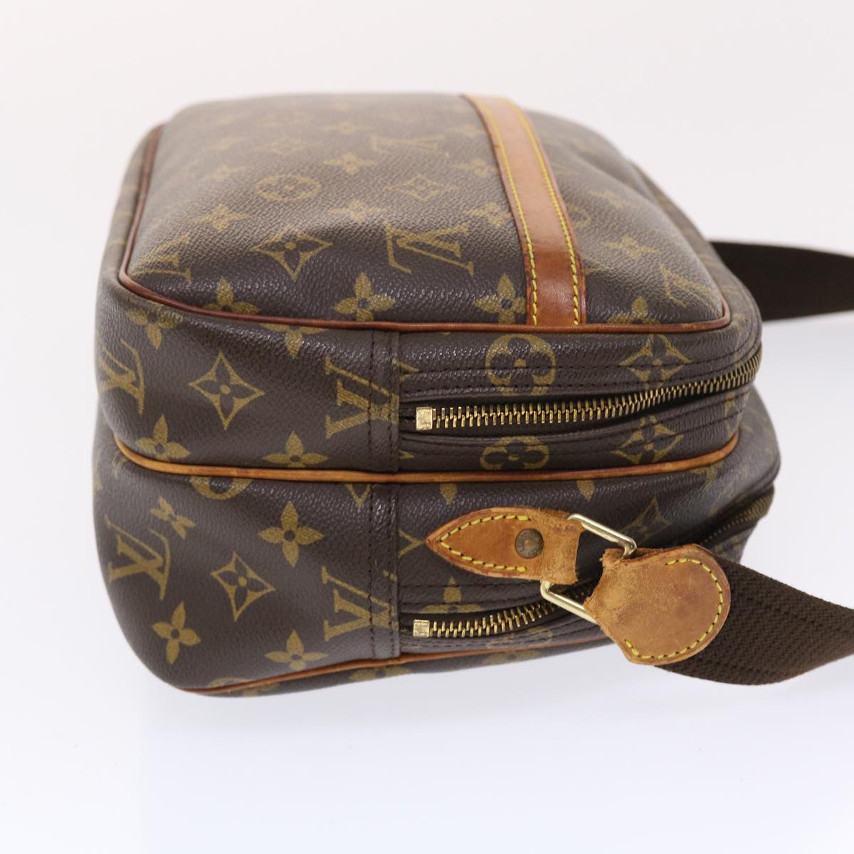 LOUIS VUITTON Monogram Reporter PM Shoulder Bag LV Auth bs6918