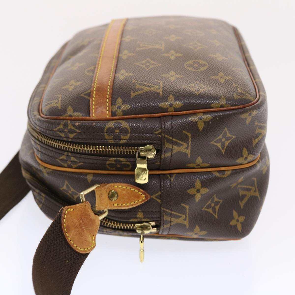 LOUIS VUITTON Monogram Reporter PM Shoulder Bag LV Auth bs6918