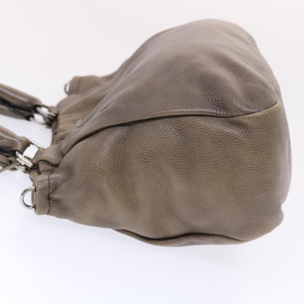 Prada Hand Bag Leather 2way Brown