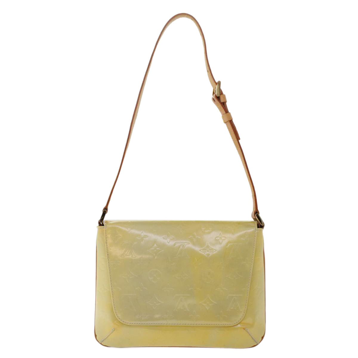 LOUIS VUITTON Monogram Vernis Thompson Street Bag Gris LV Auth bs7202