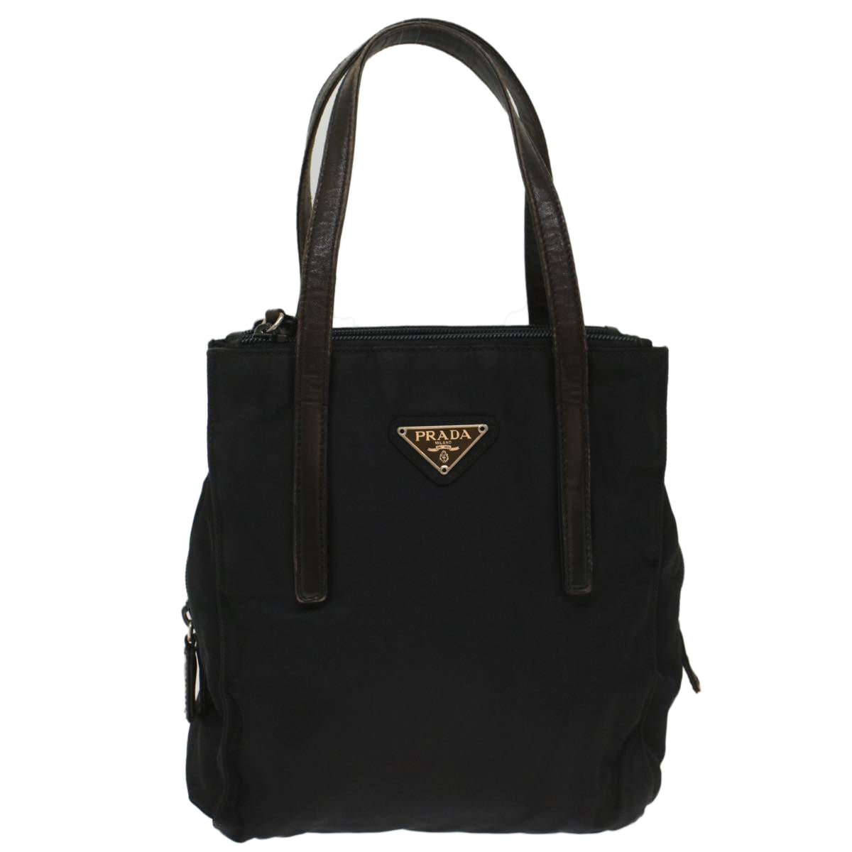 Prada Hand Bag Nylon Black