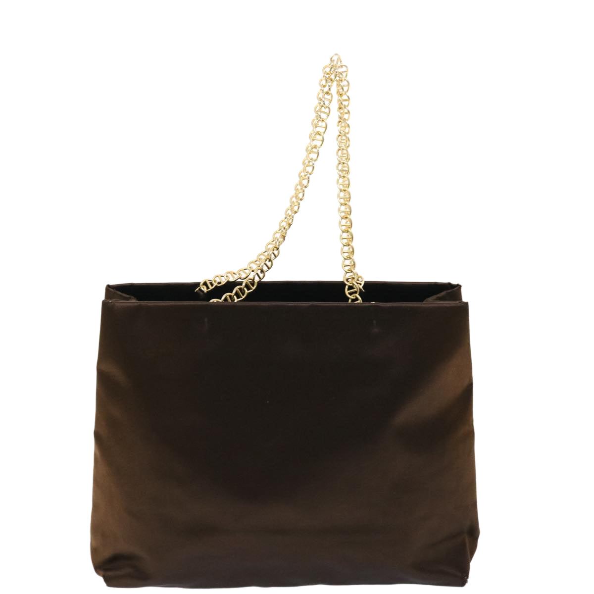 Prada Chain Shoulder Bag Velor Brown