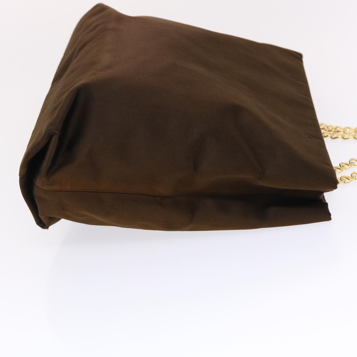 Prada Chain Shoulder Bag Velor Brown