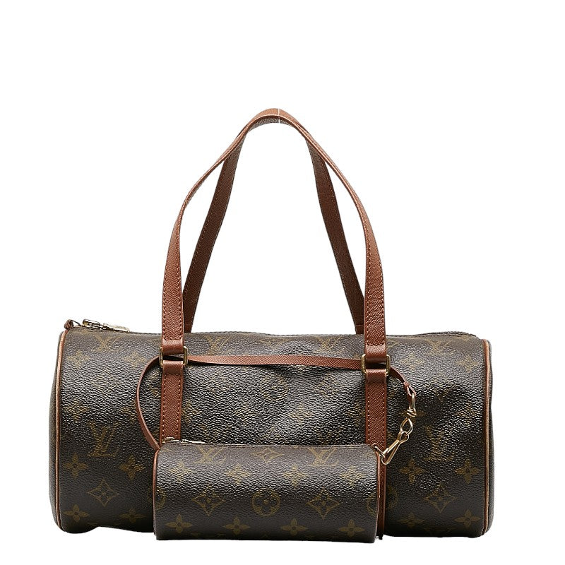 Louis Vuitton Monogram Papillon 30 Shoulder Bag Brown PVC Leather Louis Vuitton