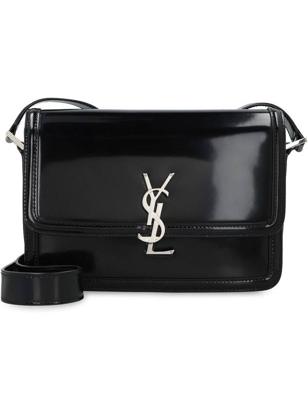 Luxury Saint Laurent Trending 2025 Solferino Medium Leather Shoulder Bag Black