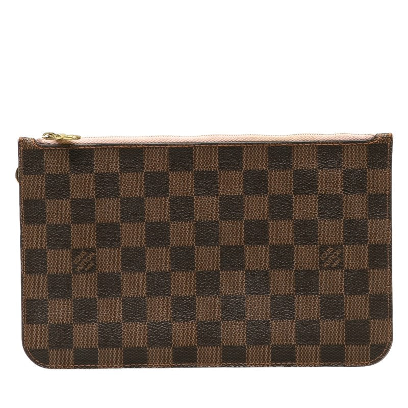 Louis Vuitton Damier Neverfull MM Pouch Rose Ballerine Tote