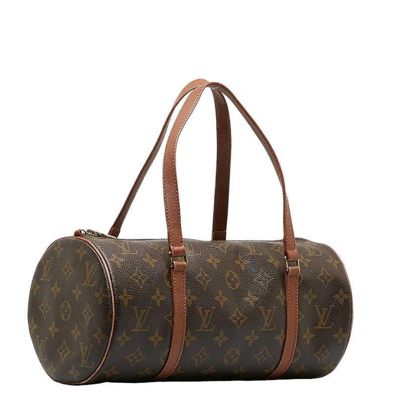 Louis Vuitton Monogram Papillon 30 Shoulder Bag Brown PVC Leather Louis Vuitton