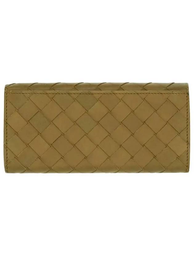 Luxury Bottega Veneta Intrecciato Calfskin Long Wallet Brown