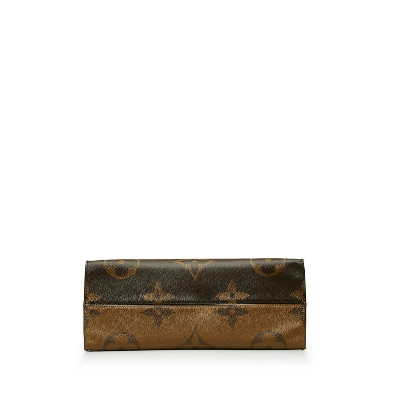 Louis Vuitton Monogram Giant Reverse Onzagor GM Handbag Shoulder Bag 2WAY Brown PVC Leather Louis Vuitton