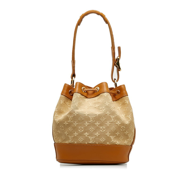 Louis Vuitton Monogram Mini Noelie Shoulder Bag Beige Brown Canvas Leather Louis Vuitton