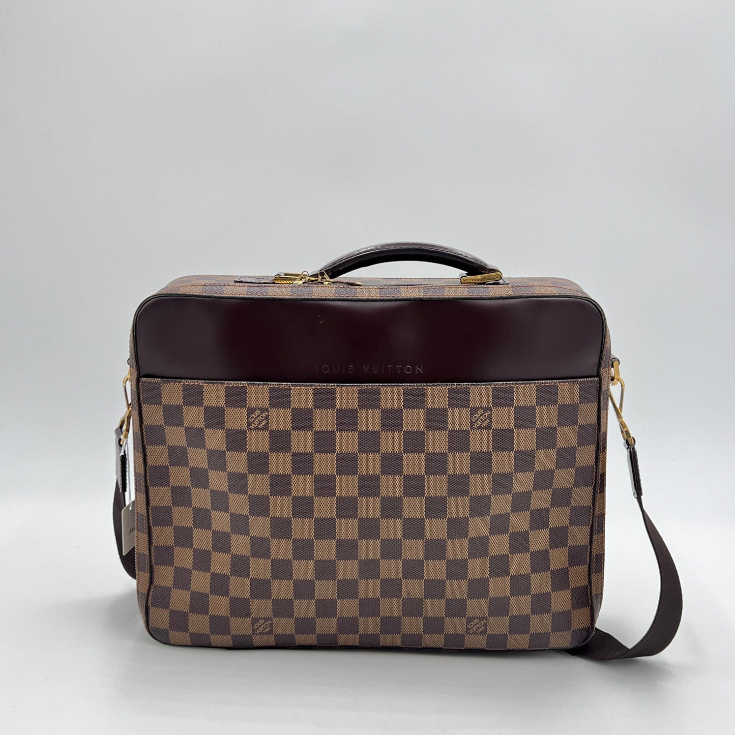 Louis Vuitton Damier Ebene Porte Ordinateur Sabana - Brown Briefcases, Bags AG201O