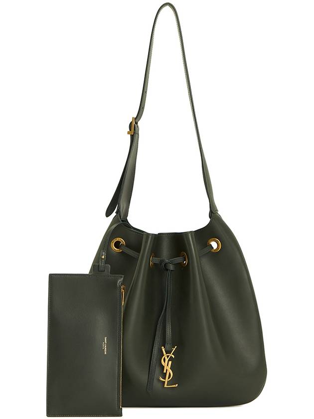 Luxury Saint Laurent Trending 2025 Paris 7 Medium Soft Leather Shoulder Bag Green