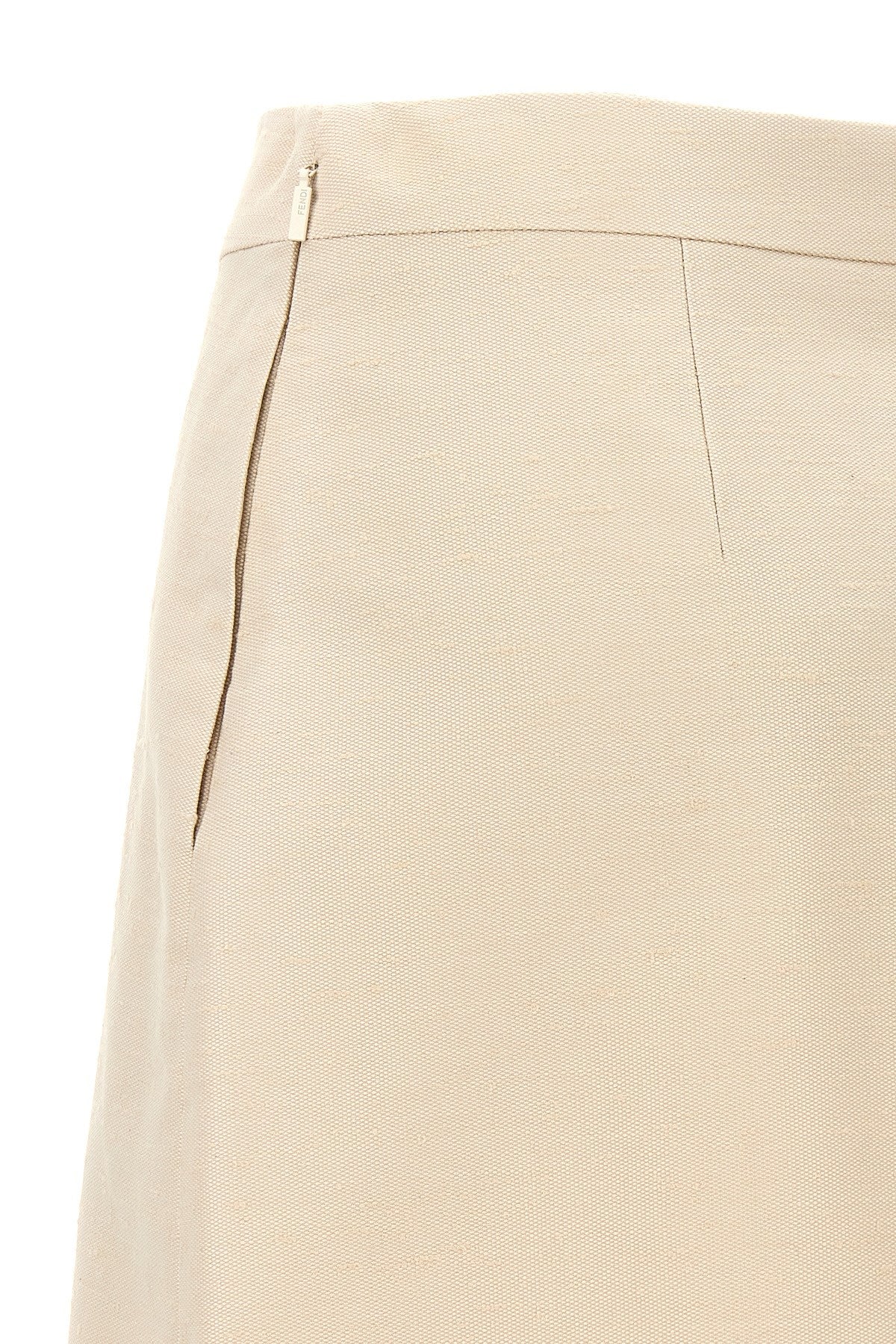 Fendi Women Contrast Trim Skirt