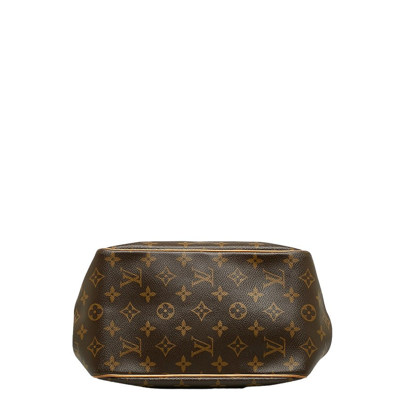 Louis Vuitton Monogram Batignol Handbag Brown PVC Leather Louis Vuitton