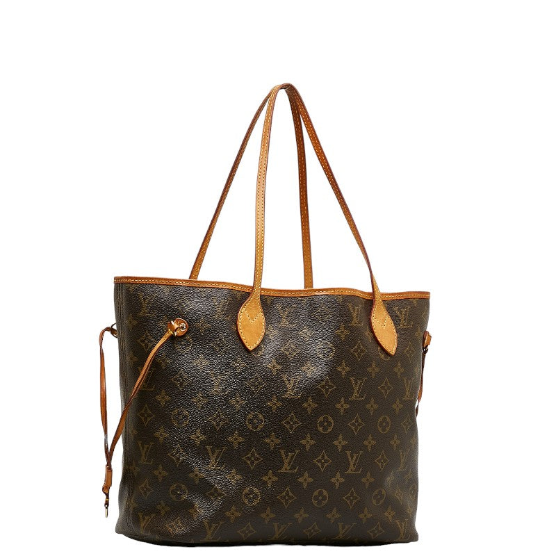 Louis Vuitton Neverfull GM Tote Bag Brown PVC Leather Ladies