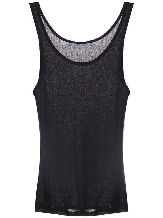 Luxury Saint Laurent Trending 2026 Women's Wool Jersey Sleeveless Black