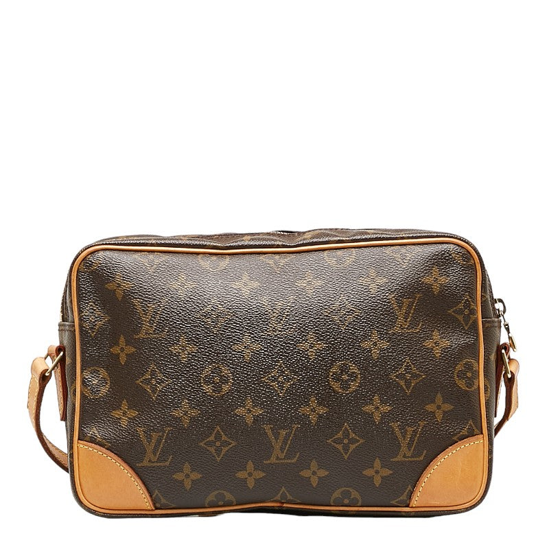 Louis Vuitton Monogram Trocadero 27 Slipper Shoulder Bag Brown PVC Leather Louis Vuitton