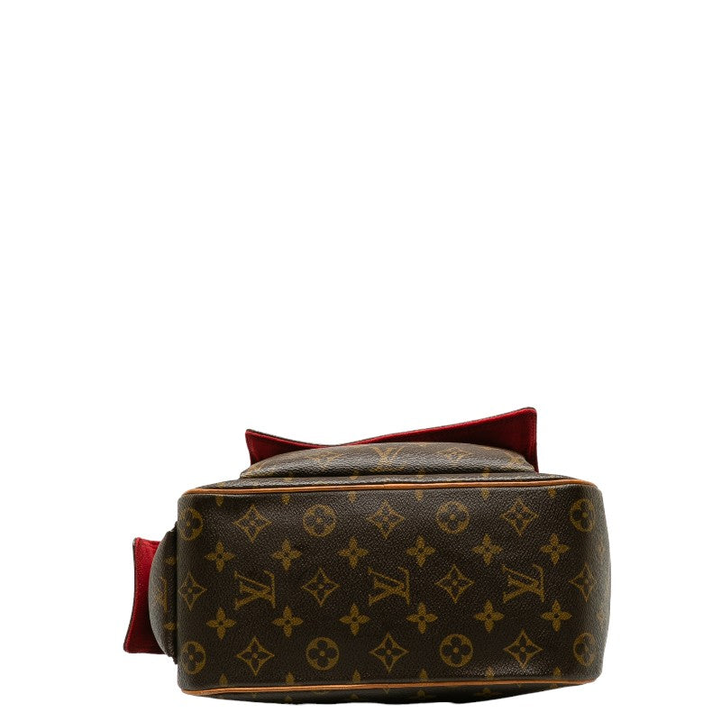 Louis Vuitton Monogram Exantry City Handbag Brown PVC Leather Louis Vuitton