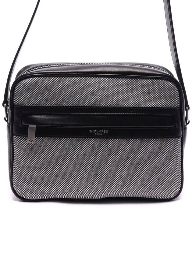 Luxury Saint Laurent Trending 2025 Camp Camera Cross Bag Grey