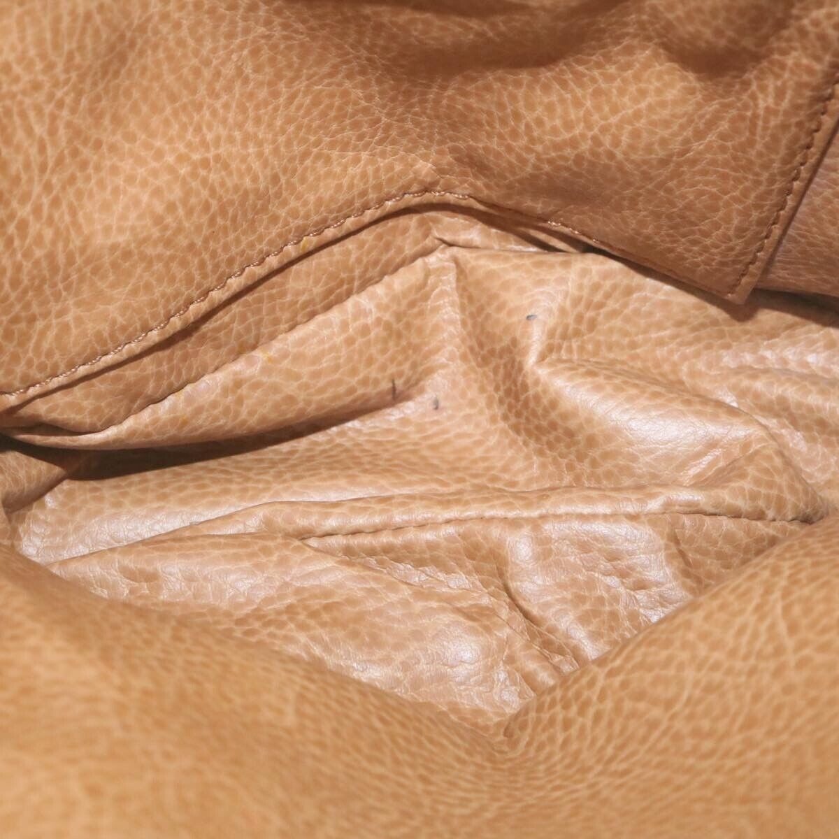 RARE, Fendi, caramel quilted suede, two way style purse with a 'pasta' or ' ' design in the quilted suede & hardware