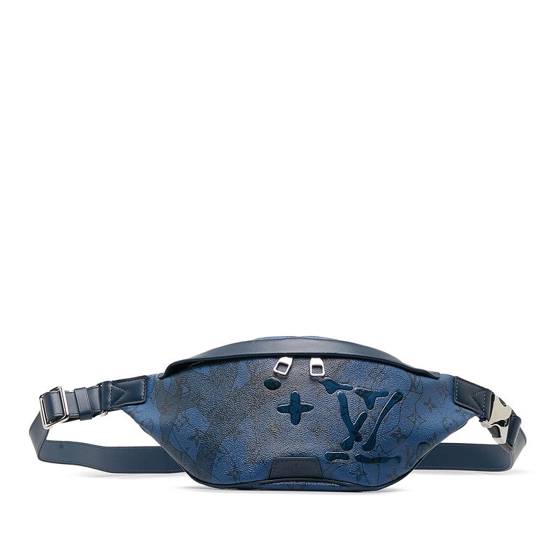 Louis Vuitton Monogram Aqua garden Discovery Bum Bag PM Body Bag Blue PVC Leather