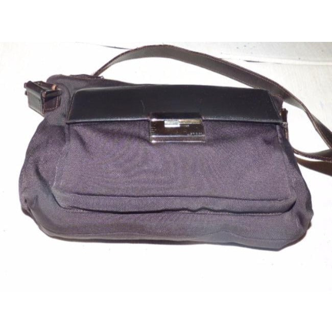 Gucci Lou Nylon Leather Shoulder Bag