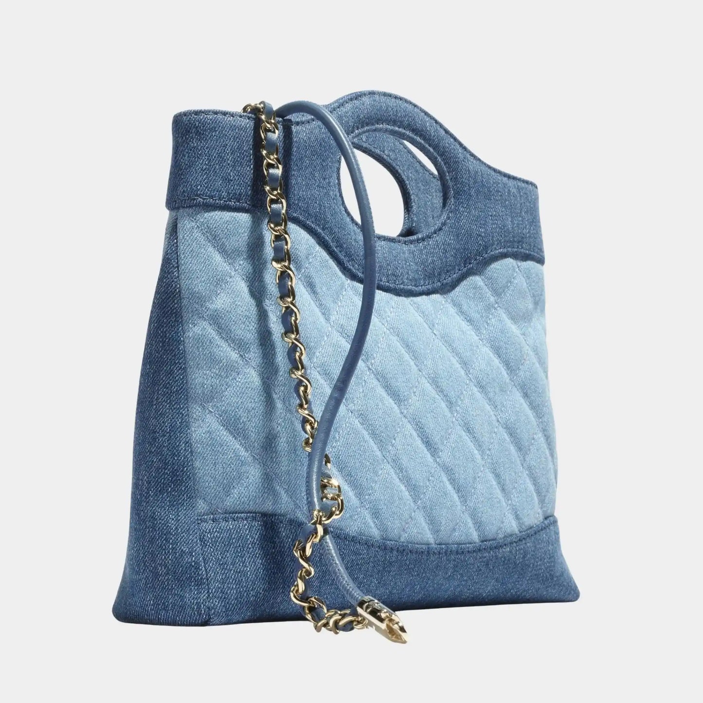 Chanel 31 Mini Shopping Bag Washed & Gold Tone Metal